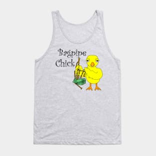 Bagpipe Chick Text Tank Top